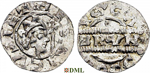 Денарий, Германия, Нижняя Лотарингия, Bruno III (1050-1057), м.д. Dokkum, Ilisch 2000, 21.19