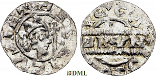 Денарий, Германия, Нижняя Лотарингия, Bruno III (1050-1057), м.д. Dokkum, Ilisch 2000, 21.19