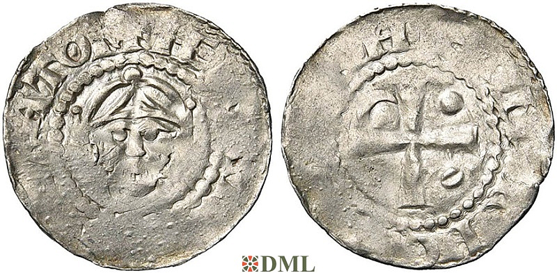 Денарий, Германия, Франкония, K. Heinrich III (1046-1056), м.д. Worms, Dbg. 847