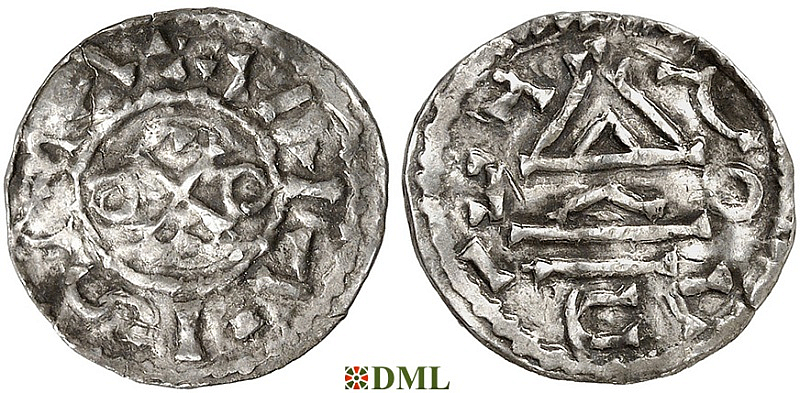 Денарий, Чехия, Boleslav II (972/973-999), м.д. Prague, Šmerda 1996, 12d