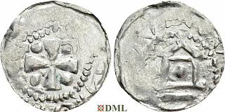 Денарий, Германия, Франкония, Heinrich II (1002-1024), м.д. Worms, Dbg. 844