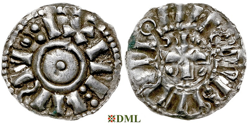 Денарий, Германия, Нижняя Лотарингия, Heinrich II (1002-1024), unknown mints, Ilisch 2000, 20.6