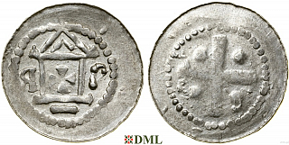 Денарий, Германия, Саксония, Bardo (1031-1051), м.д. Erfurt, Dbg. 878