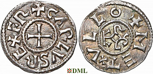 Денье, Каролинги, Charles le Chauve (840-877), м.д. Melle, Depeyrot 627