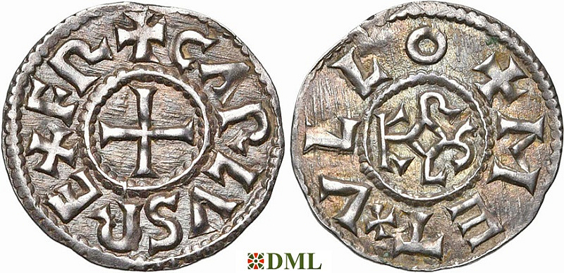 Денье, Каролинги, Charles le Chauve (840-877), м.д. Melle, Depeyrot 627