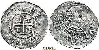 Денарий, Германия, Верхняя Лотарингия, Hermann von Metz (1072-1090), м.д. Metz, Dbg. 42