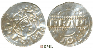 Денарий, Германия, Нижняя Лотарингия, Bruno III (1050-1057), м.д. Dokkum, Ilisch 2000, 21.19