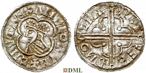 Денарий, Англия, Knut (1016-1035), м.д. Lincoln, монетарий ?, North 781
