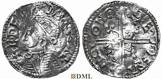 Денарий, Англия, Æthelred II (978-1016), м.д. Norwich, монетарий Leofstan, North 775