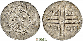 Денарий, Германия, Нижняя Лотарингия, Hermann (1020-1051), м.д. Emden, Dbg. 773