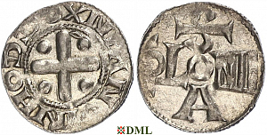 Денарий, Германия, Саксония, Anonymous bishop, м.д. Soest, Dbg. 