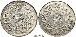 Денарий, Германия, Саксония, Bernhard I (973-1011), м.д. Luneburg, Dbg. 585