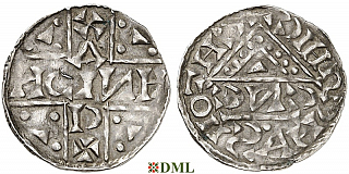 Денарий, Германия, Бавария, Heinrich V (1018-1023), м.д. Salzburg, монетарий CИC, Hahn 1976, 99c3