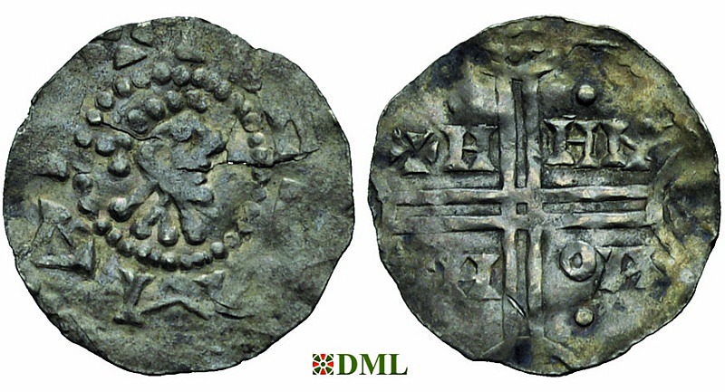 Денарий, Германия, Нижняя Лотарингия, Hermann (1020-1051), м.д. Emden, Dbg. 773