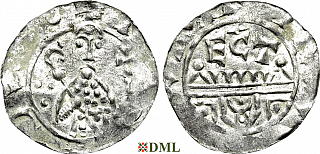 Денарий, Германия, Нижняя Лотарингия, Wilhelm de Ponte (1054-1076), м.д. Utrecht, Ilisch 2000, 10.9