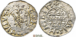 Денарий, Германия, Нижняя Лотарингия, B. Wilhelm (1054-1076), м.д. Utrecht, Ilisch 2000, 10.5.1