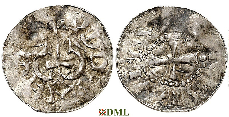 Денарий, Германия, Нижняя Лотарингия, Ordulf  (1059-1072), м.д. Jever, Dbg. 1288