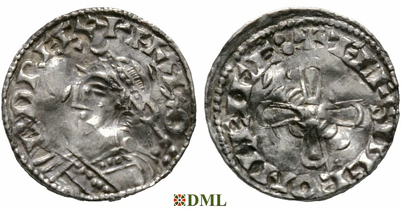 Денарий, Англия, Harold I (1035-1040), м.д. Chester, монетарий Ælfsige, North 802