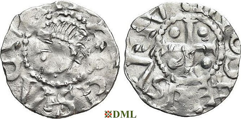 Денарий, Германия, Саксония, Konrad II (1024-1039), м.д. Dortmund, Dbg. 756