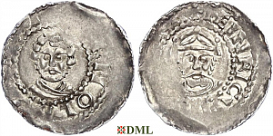 Денарий, Германия, Франкония, Arnold (1044-1065), м.д. Worms, Dbg. 851