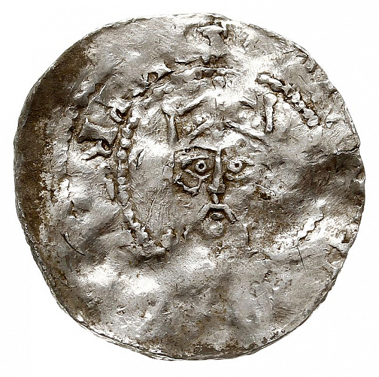 Денарий, Германия, Швабия, Heinrich II (1002-1024), м.д. Strassburg, Dbg. 919