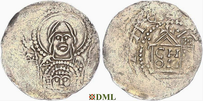Денарий, Германия, Франкония, Heinrich III (1039-1056), м.д. Speyer, Dbg. 838