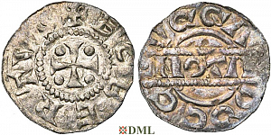 Денарий, Германия, Нижняя Лотарингия, Egbert I (1038-1050) м.д. Dokkum, Ilisch 2000, 21.17