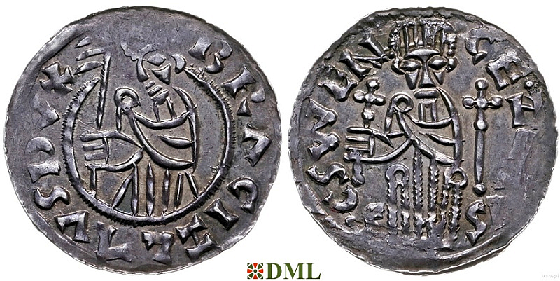 Денарий, Чехия, Богемия, Břetislav I (1034-1055), Šmerda 1996, 150