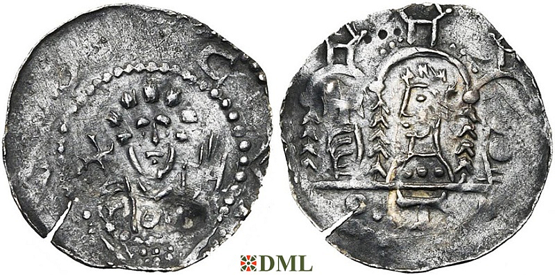 Денарий, Германия, Нижняя Лотарингия, Anonymous bishop, м.д. Thuin?, Ilisch 2014, -
