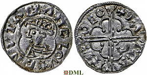Денарий, Англия, Cnut (1016-1035), м.д. York, монетарий Earngrim, North 781