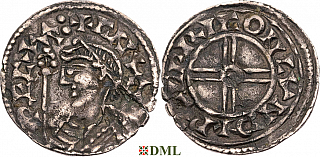 Денарий, Англия, Cnut (1016-1035), м.д. London, монетарий Wulfric, North 790