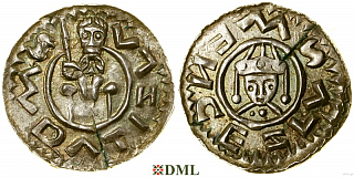 Денарий, Чехия, Богемия, Vratislav II (1061-1092), Šmerda 1996, 159b