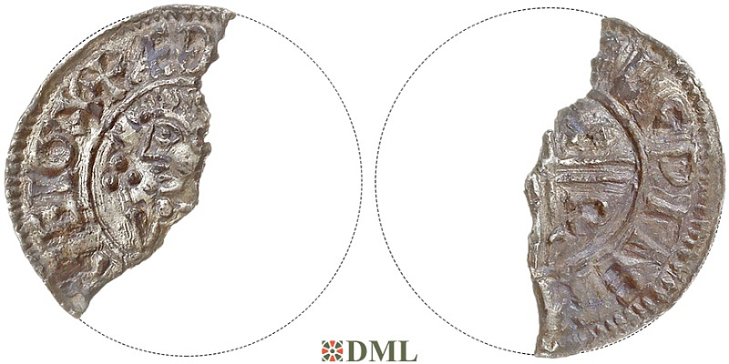 Денарий, Англия, Æthelred II (978-1016), м.д. ?, монетарий Elfwine