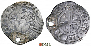 Денарий, Англия, Cnut (1016-1035), м.д. London, монетарий Wynsige, North 790