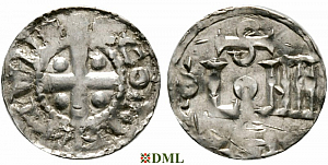 Денарий, Германия, Саксония, Anonymous bishop, м.д. Munster, Dbg.