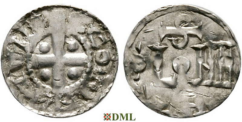 Денарий, Германия, Саксония, Anonymous bishop, м.д. Munster, Dbg.