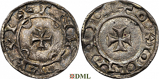Денарий, Дания, Canute IV (1080-1086), м.д. Lund, Hbg. 3