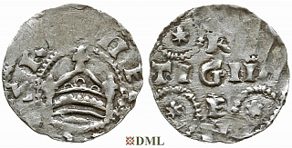 Денарий, Германия, Швабия, Heinrich II (1002-1024), м.д. Strassburg, Dbg. 915