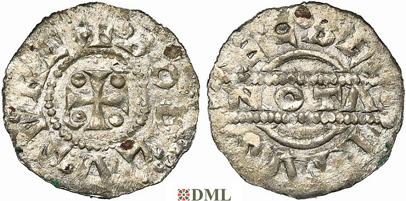 Денарий, Германия, Нижняя Лотарингия, Gf. Egbert I (1038-1050), м.д. Bolsward