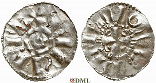 Денарий, Германия, Нижняя Лотарингия, Heinrich II (1002-1024), unknown mints, Ilisch 2000, 20.6