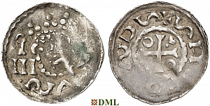 Денарий, Германия, Бавария, Heinrich II (1002-1024), м.д. Salzburg, Hahn 1976, 94B