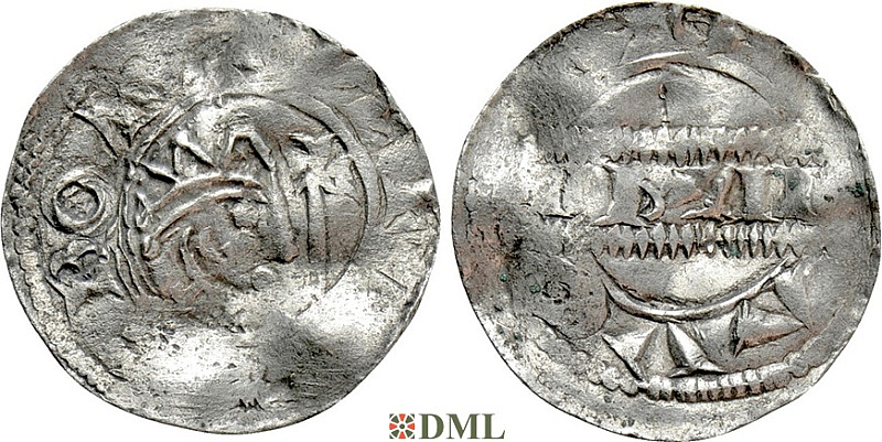 Денарий, Германия, Нижняя Лотарингия, Gf. Bruno III (1050-1057), Frisian imitations