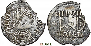 Денарий Англия, Alfred the Great (871-899), м.д. Wessex, монетарий Tilewine, North 646
