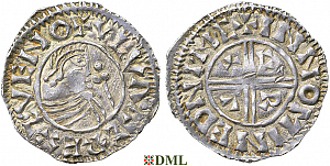 Денарий, Швеция, Olaf Skötkonung (995-1021), м.д. Sigtuna, Malmer -:-