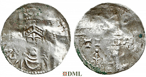 Денарий, Германия, Швабия, Heinrich II (1002-1024), м.д. Strassburg, Dbg. 920