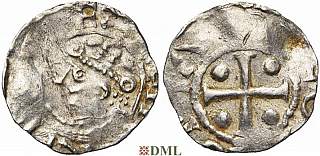 Денарий, Германия, Саксония, Heinrich II (1002-1024), м.д. Dortmund, Dbg. 749