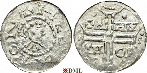 Денарий, Германия, Нижняя Лотарингия, Gf. Hermann (1020-1051), м.д. Emden, Dbg. 772