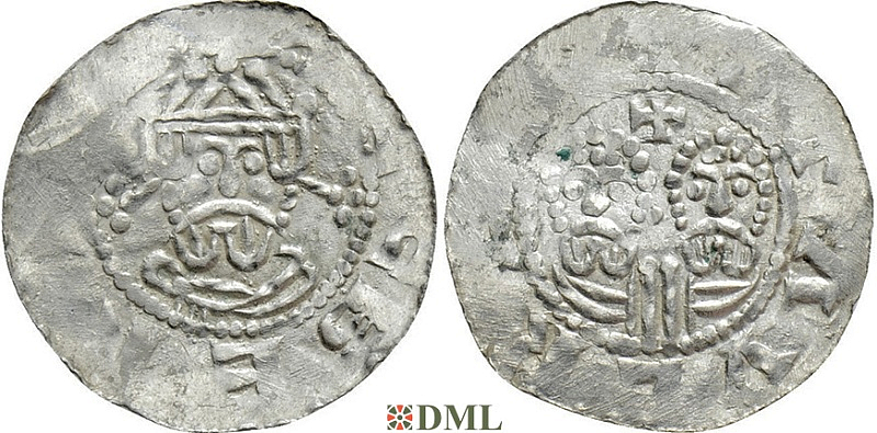Денарий, Германия, Нижняя Лотарингия, Gf. Egbert II (1068-1090), м.д. Stavoren, Ilisch 2000, 22.1