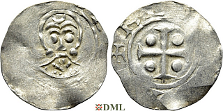 Денарий, Германия, Нижняя Лотарингия, Bernold (1046-1054), м.д. Deventer, Ilisch 2000, 1.13-1.15