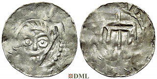 Денарий, Германия, Нижняя Лотарингия, Bernhard II (1011-1059), м.д. Jever, Dbg. 591